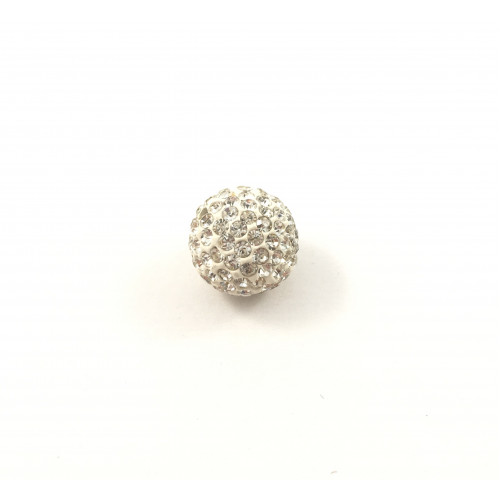 Pave bead 14 mm clear crystal*
